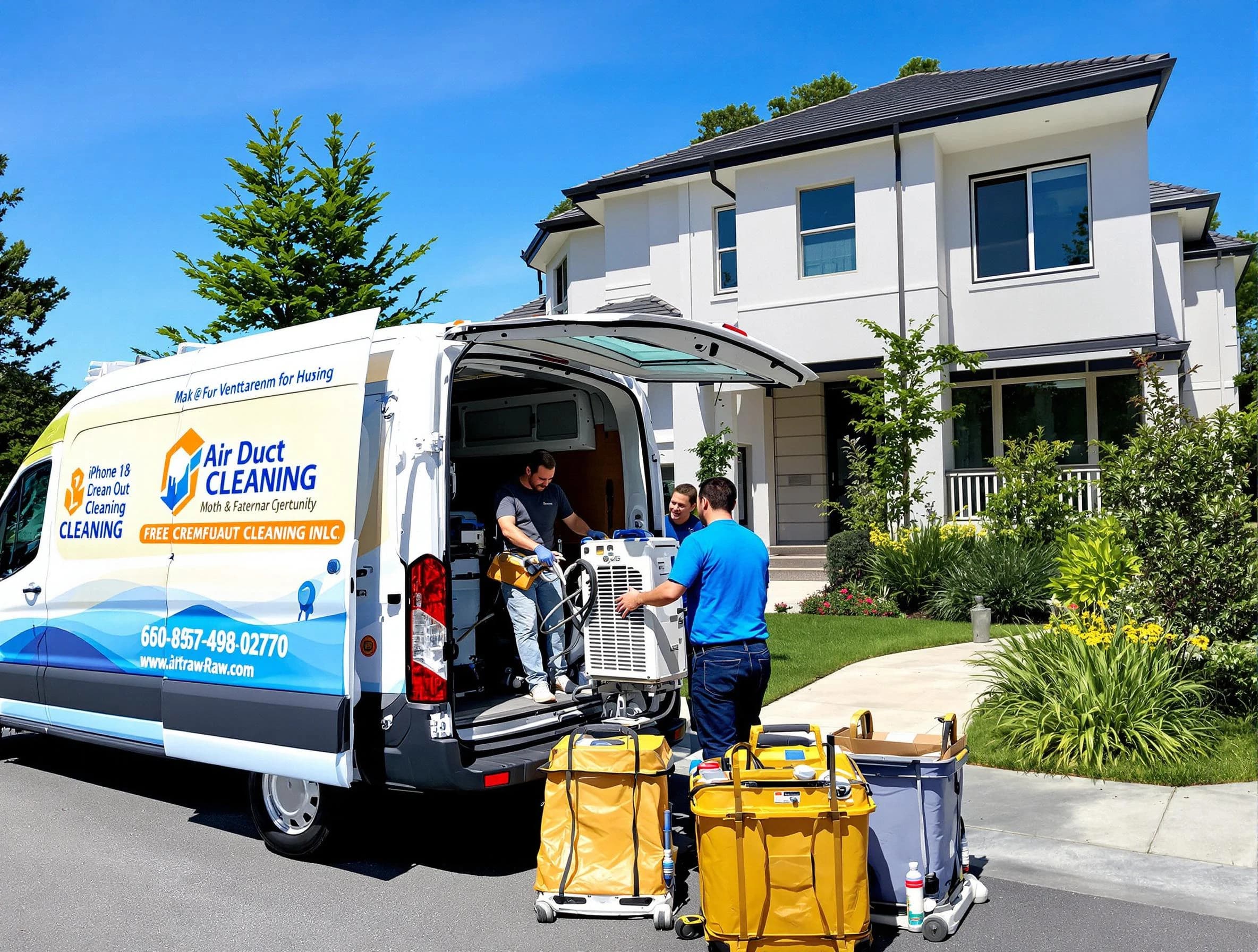 Menifee Air Duct Cleaning technician performing professional air duct cleaning in Menifee