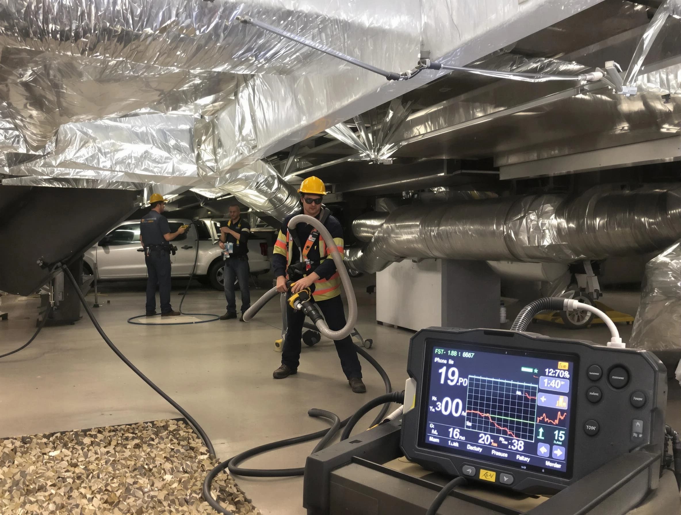 Professional negative pressure duct cleaning by Menifee Air Duct Cleaning in Menifee