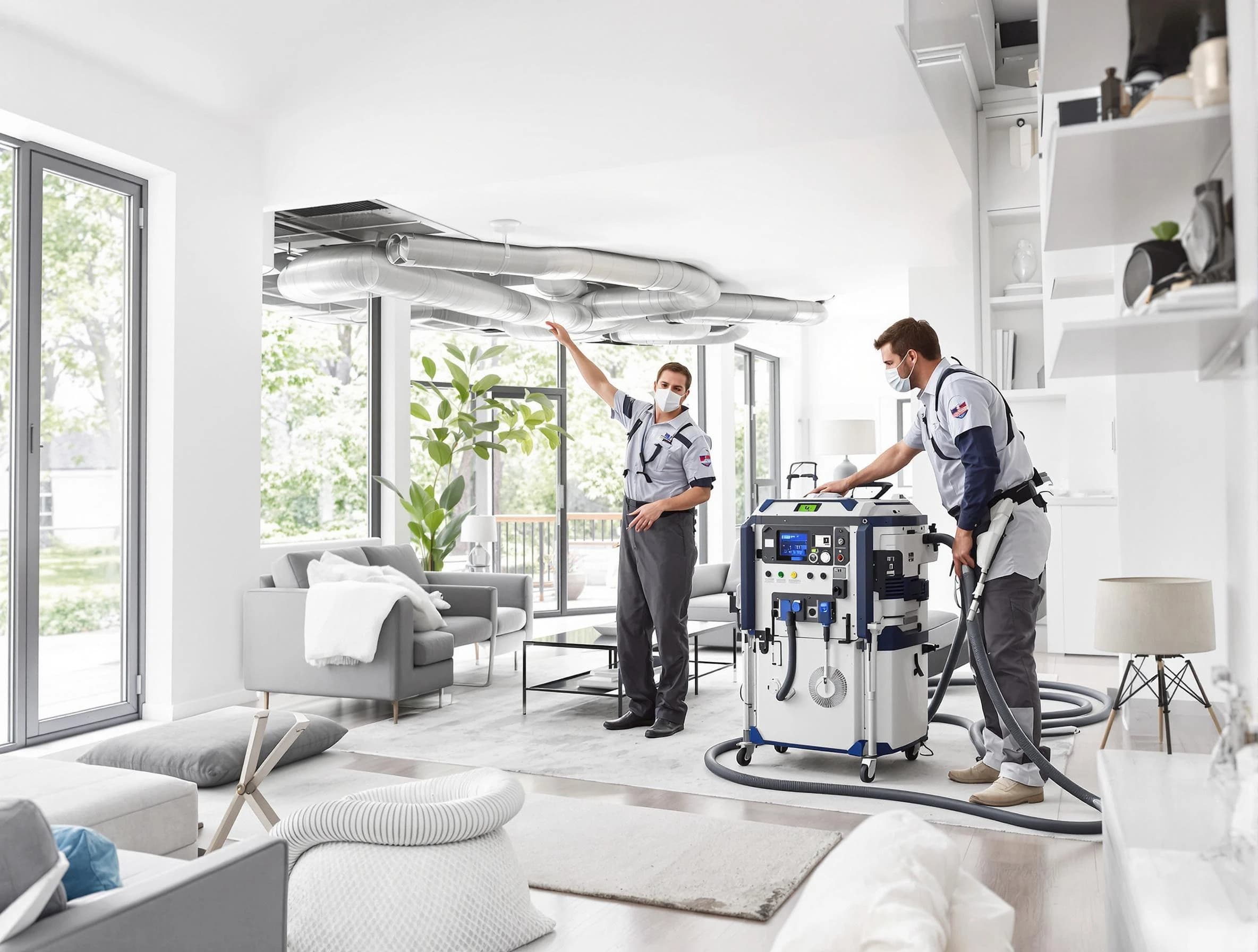 Menifee Air Duct Cleaning professional conducting pure air duct cleaning with state-of-the-art equipment in Menifee