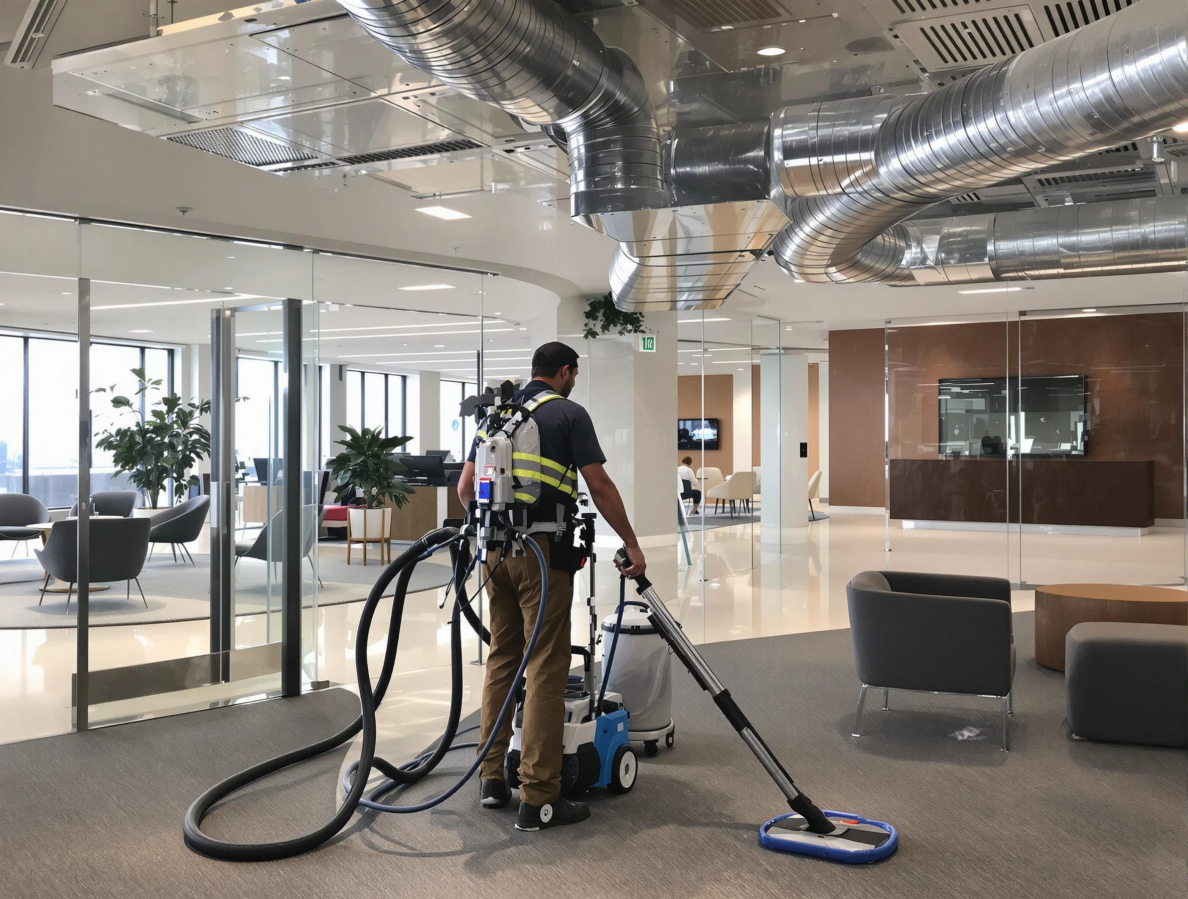 Commercial duct cleaning service by Menifee Air Duct Cleaning in Menifee